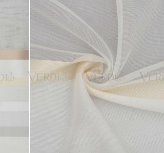 Тюль текстурный полоса по низу DEEP