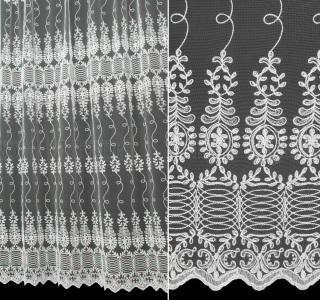 Сетка вышивка с кордовой нитью 12m515