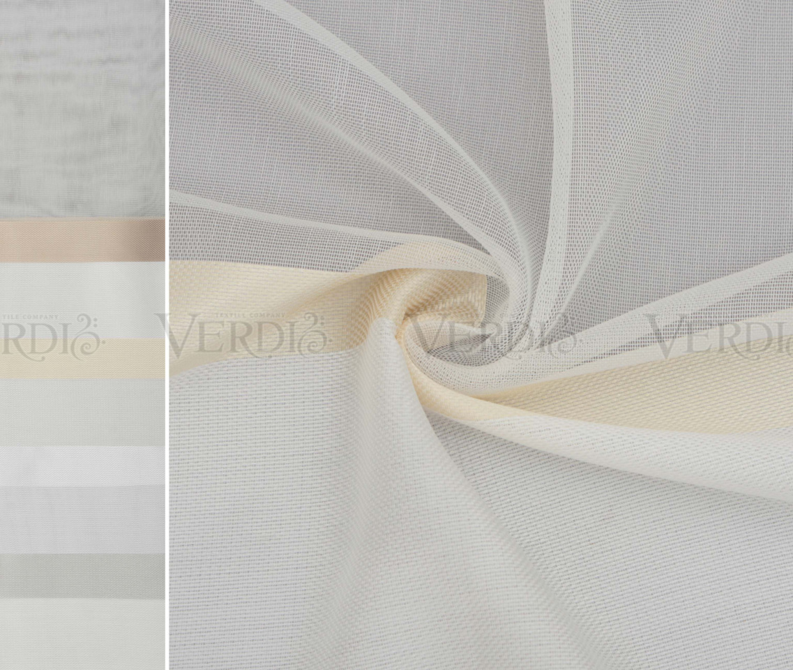 Тюль текстурный полоса по низу DEEP