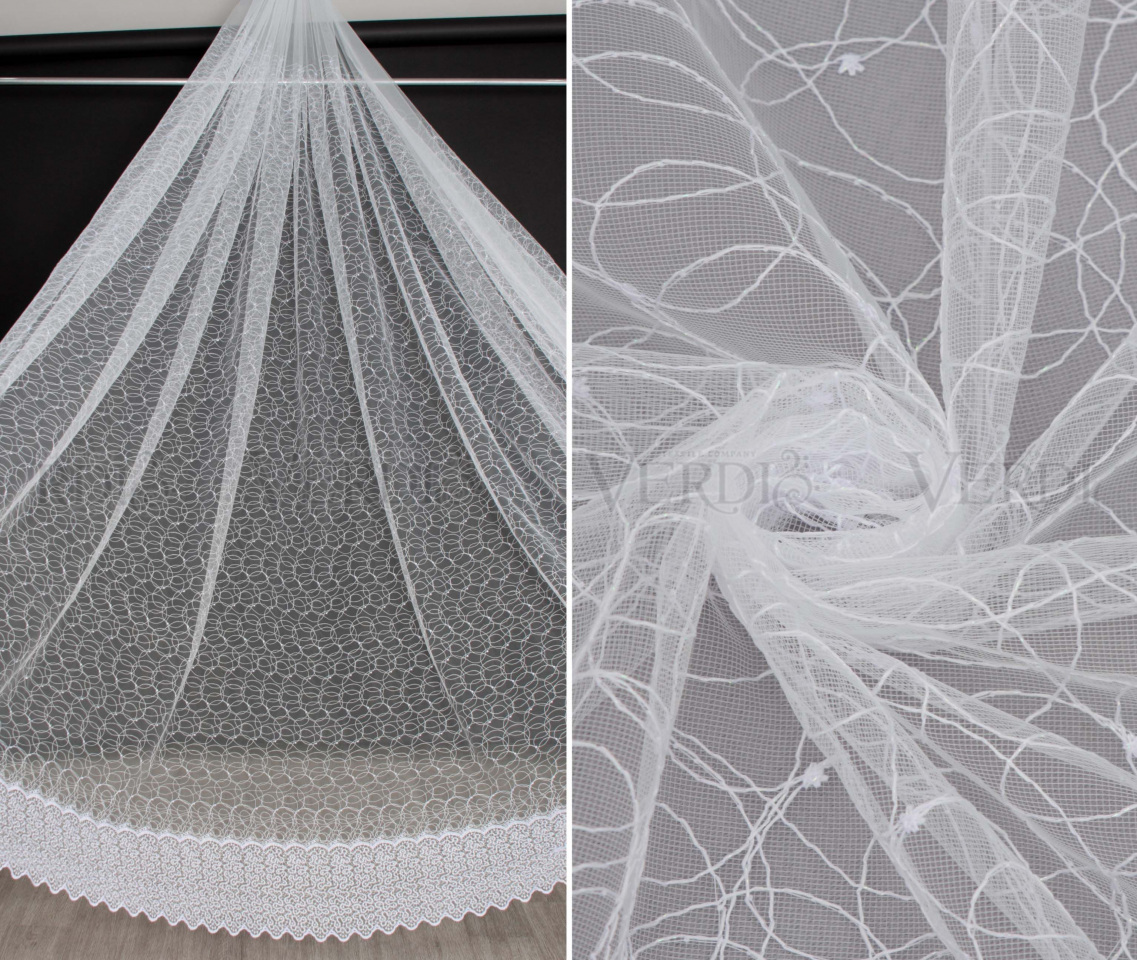 Сетка вышивка 18001