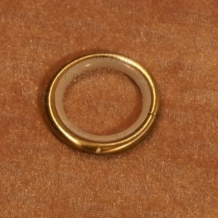 Кольцо с пластиковой вставкой D- 16 мм медь
