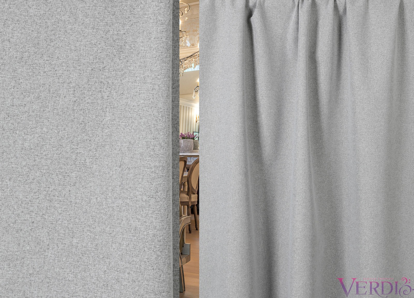 Портьера лен блэкаут 100% Ланни 3м