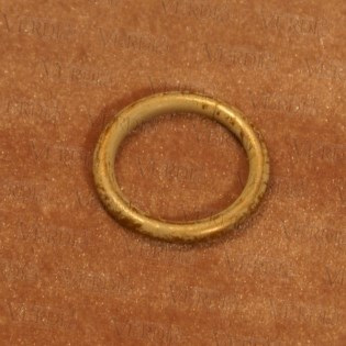 Кольцо D-16 мм белое золото