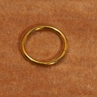 Кольцо D-16 мм глянцевое золото