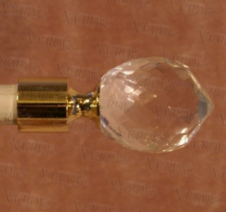 Наконечник Кристалл 08d-16 мм глянцевое золото