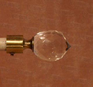 Наконечник Кристалл 08 d-16 мм старое золото