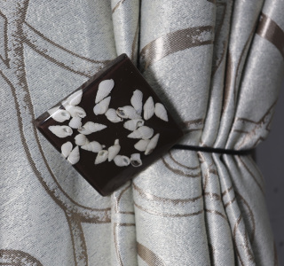 Магнит квадрат с ракушками