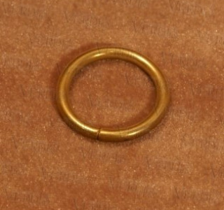 Кольцо D-16 мм матовое золото