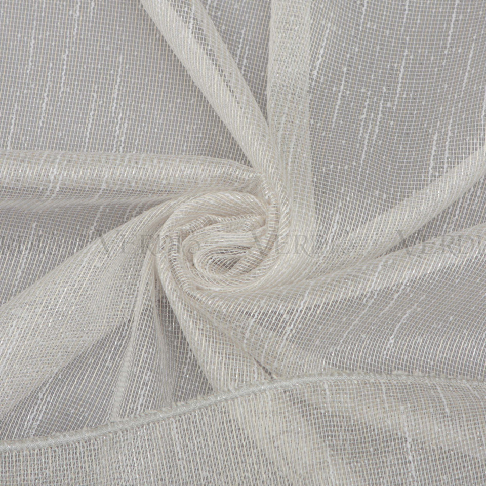 Тюль лен дождик с люрексом