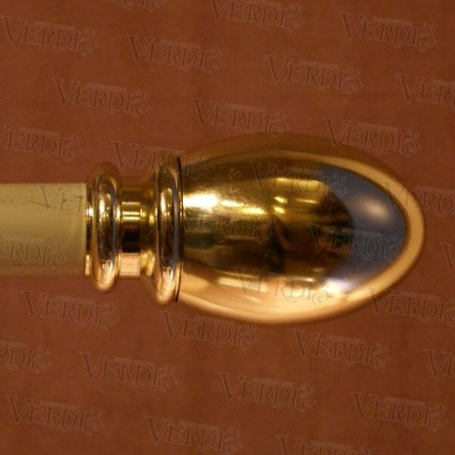 Наконечник Овал d-16 мм глянцевое золото