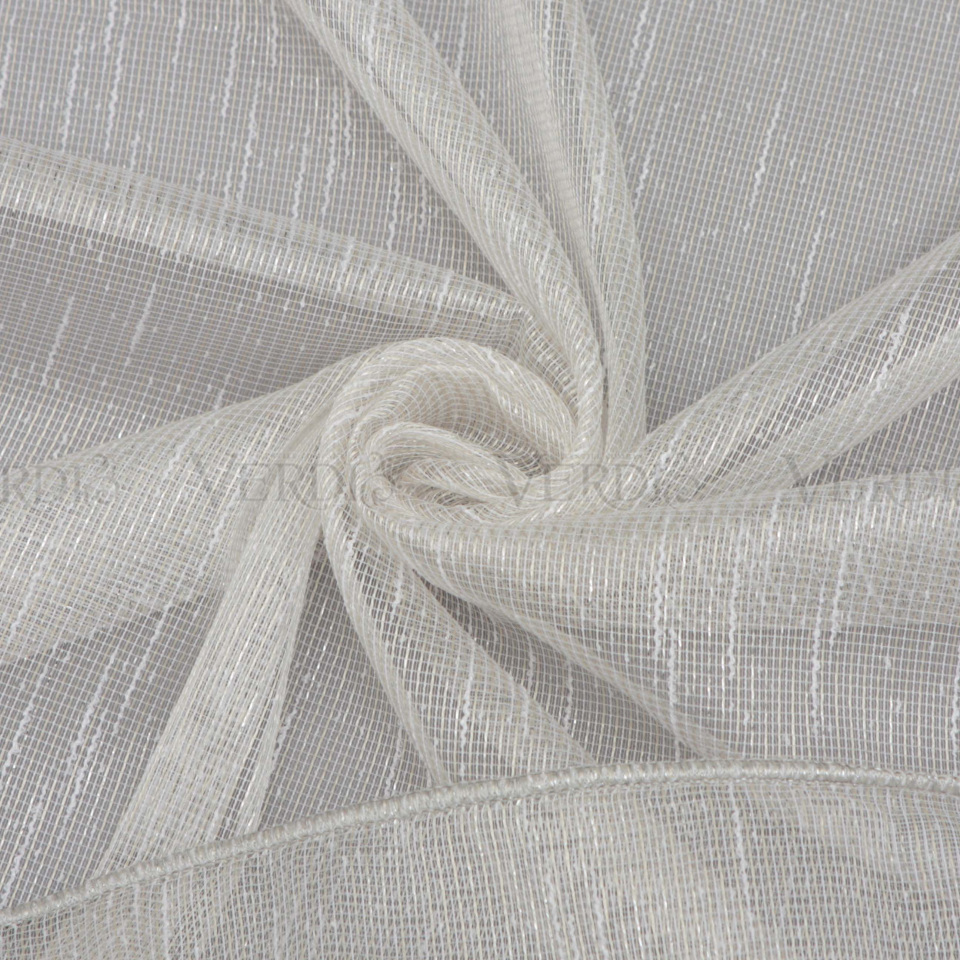 Тюль лен дождик с люрексом